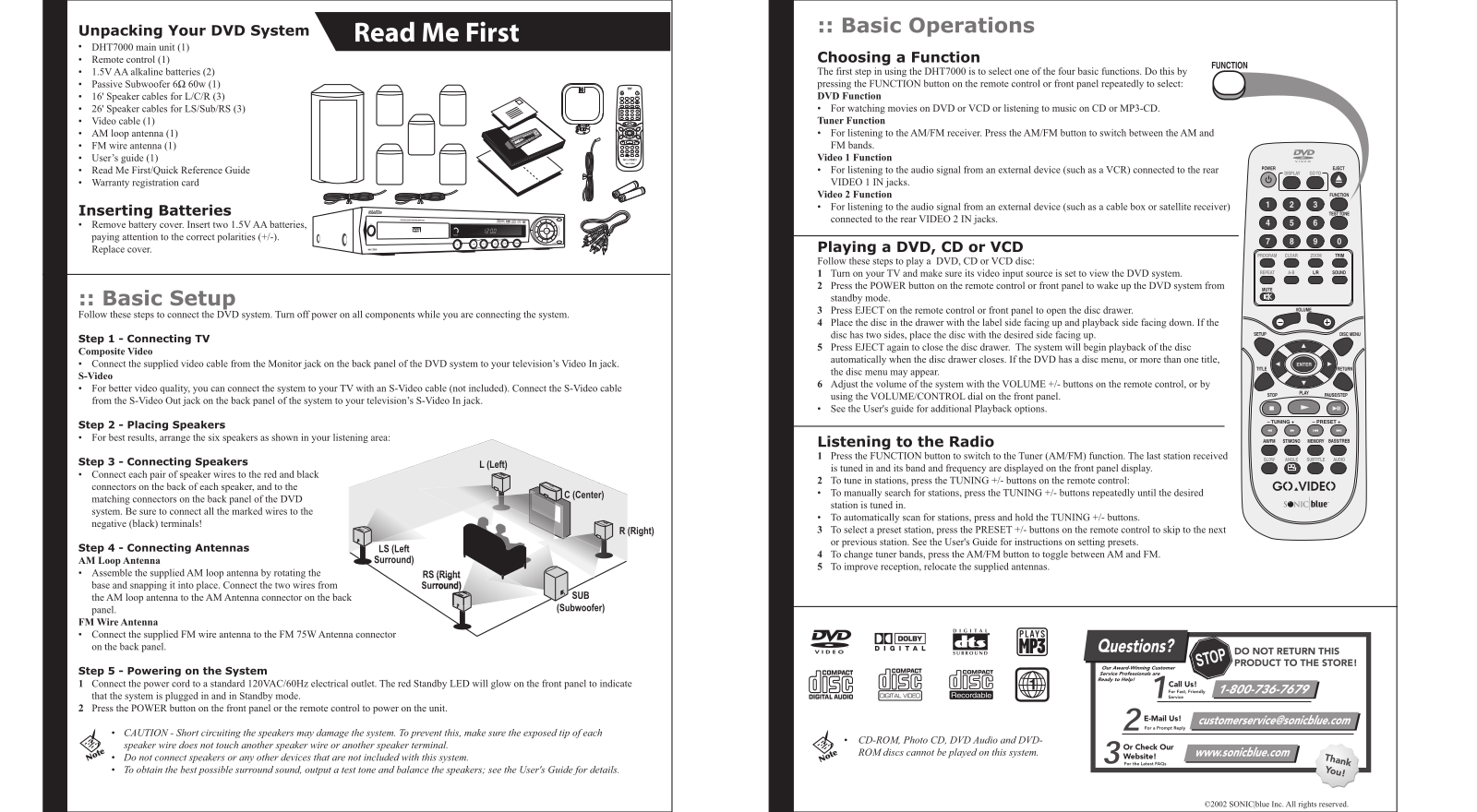 Govideo DHT7000 User Manual