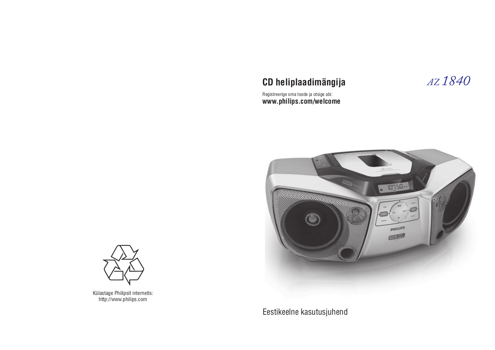 Philips AZ1840/12 User guide - ManualMachine.com