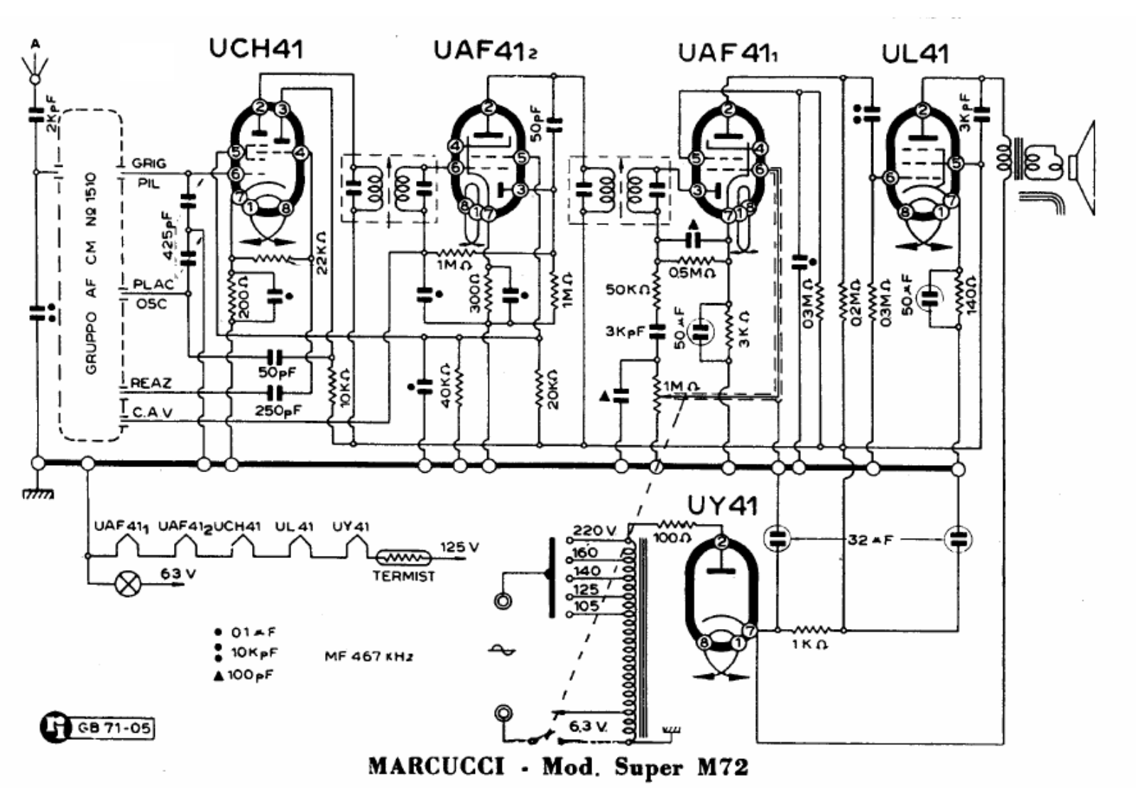 Marcucci super m72 schematic