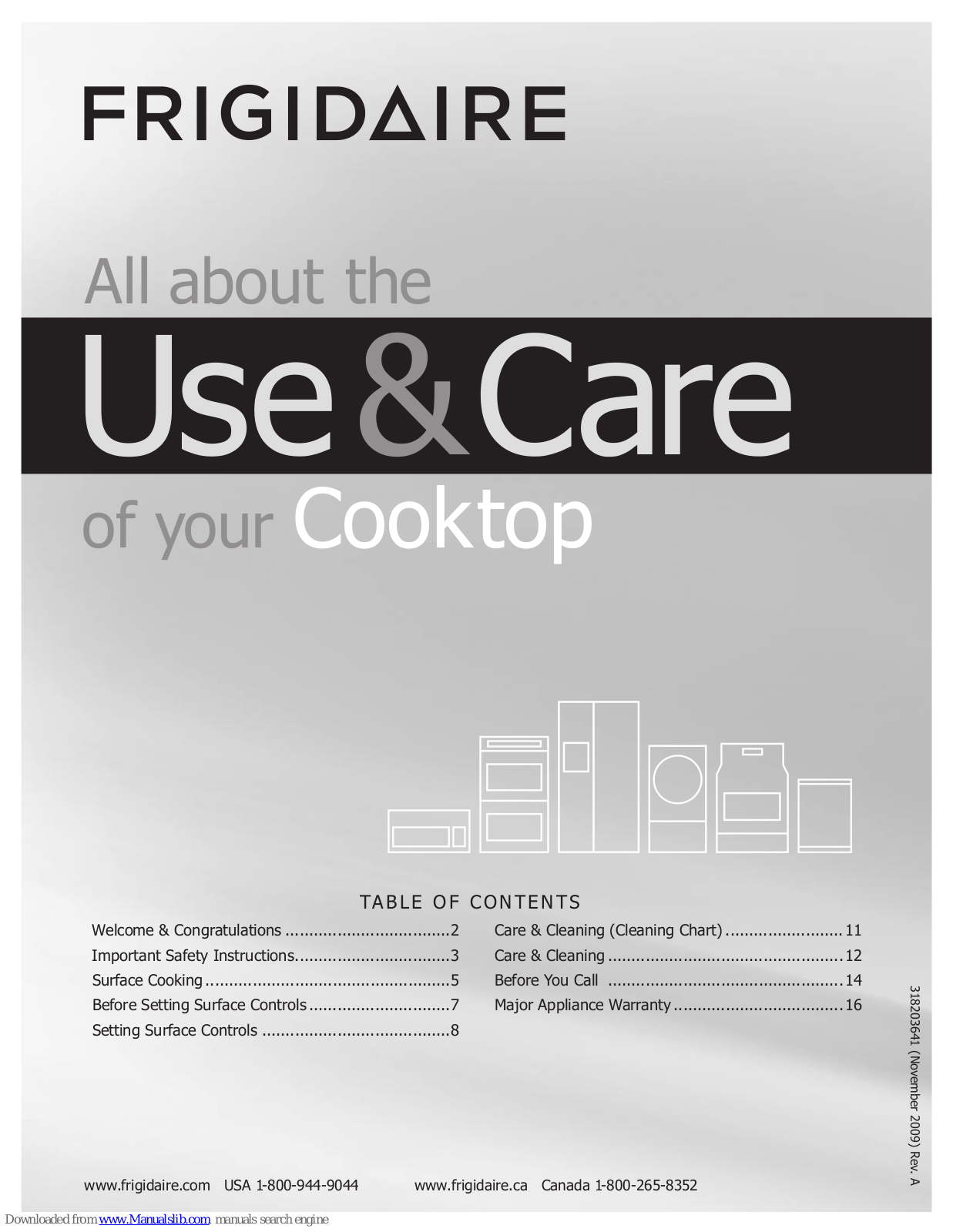 Frigidaire FFEC3025L, FFEC2605LS, FFEC3025LS, FFEC3205L, FFEC3205LS Use & Care Manual