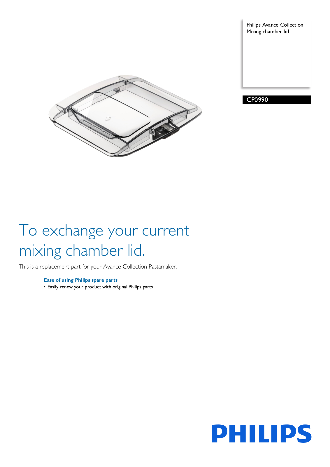 Philips CP0990/01 leaflet - ManualMachine.com