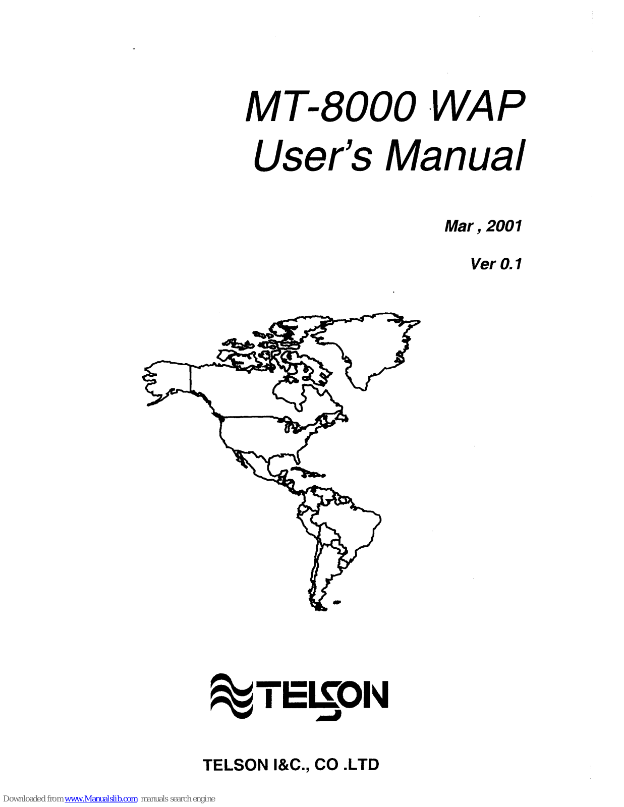 Telson MT-8000 WAP User Manual