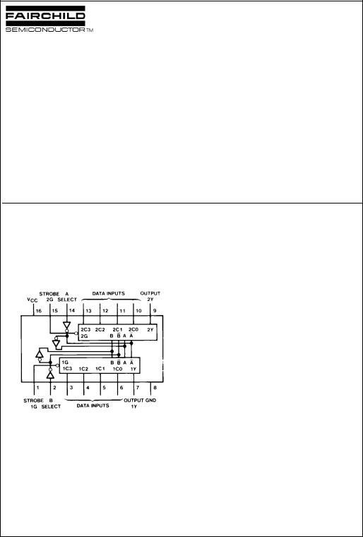 Fairchild Semiconductor DM74LS153N, DM74LS153MX, DM74LS153M Datasheet