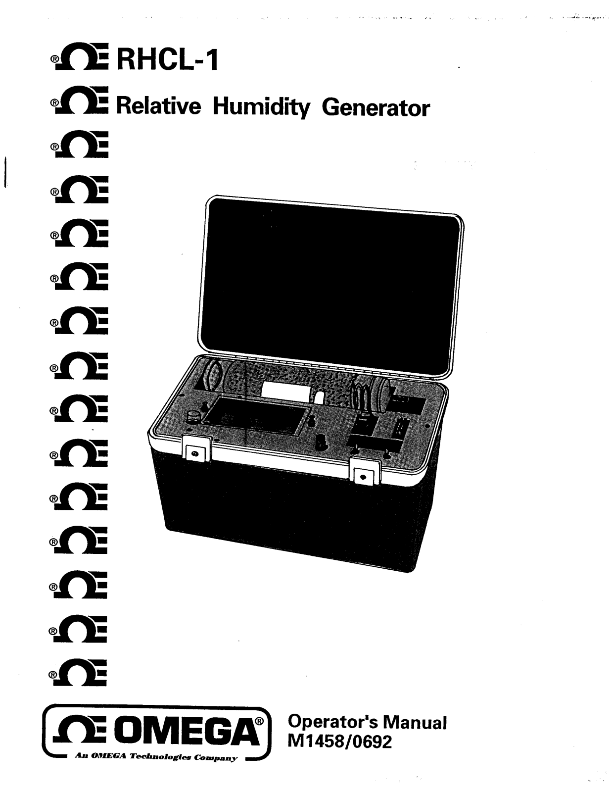 Omega Products RHCL-1 Installation  Manual