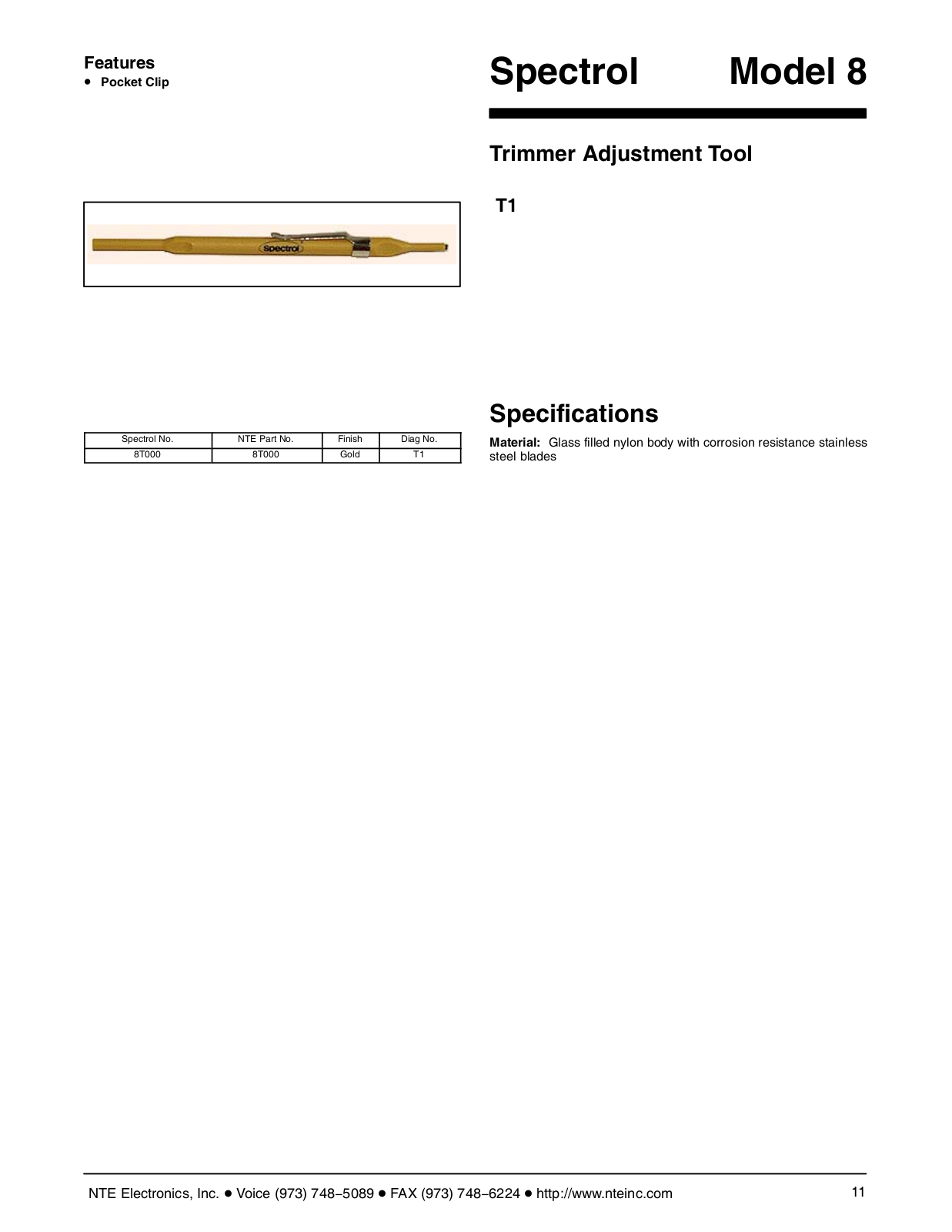 Datasheet 8T000 Datasheet (NTE Electronics) - ManualMachine.com