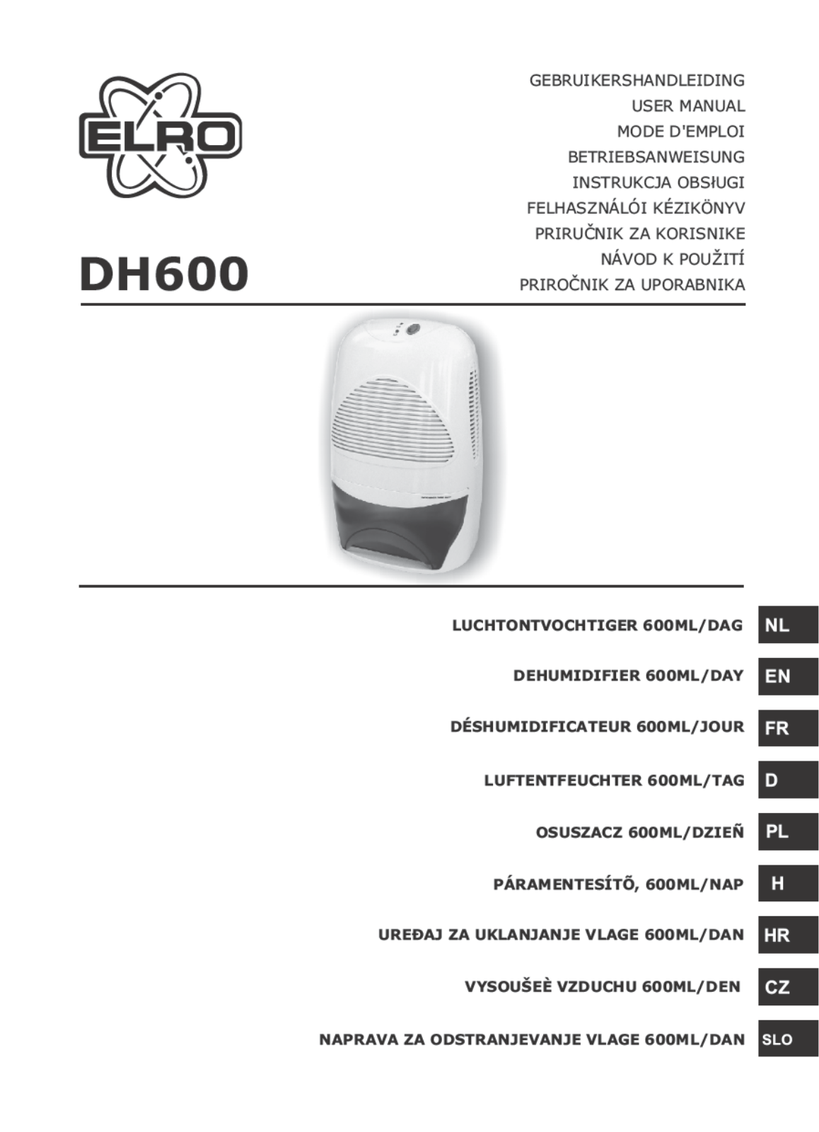 ELRO DH600 User manual - ManualMachine.com
