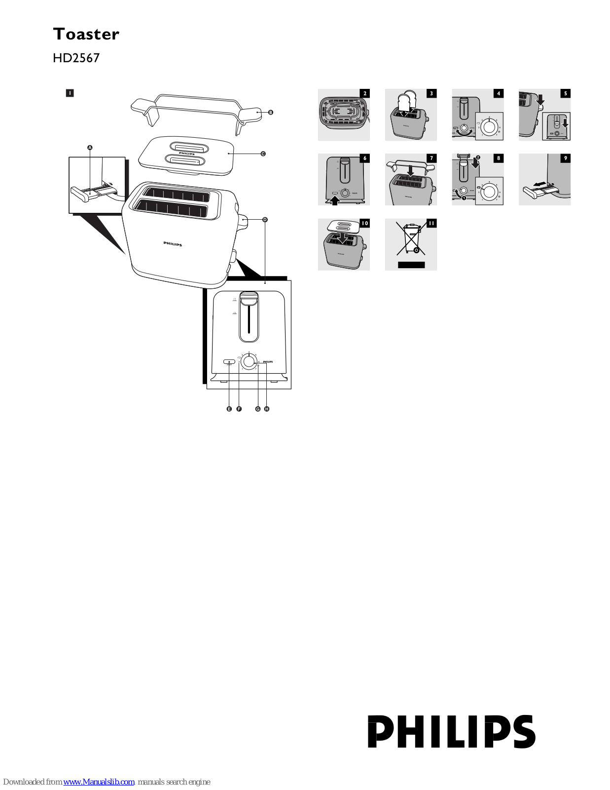 Philips HD2567/20, HD2567/00, HD2567 User Manual