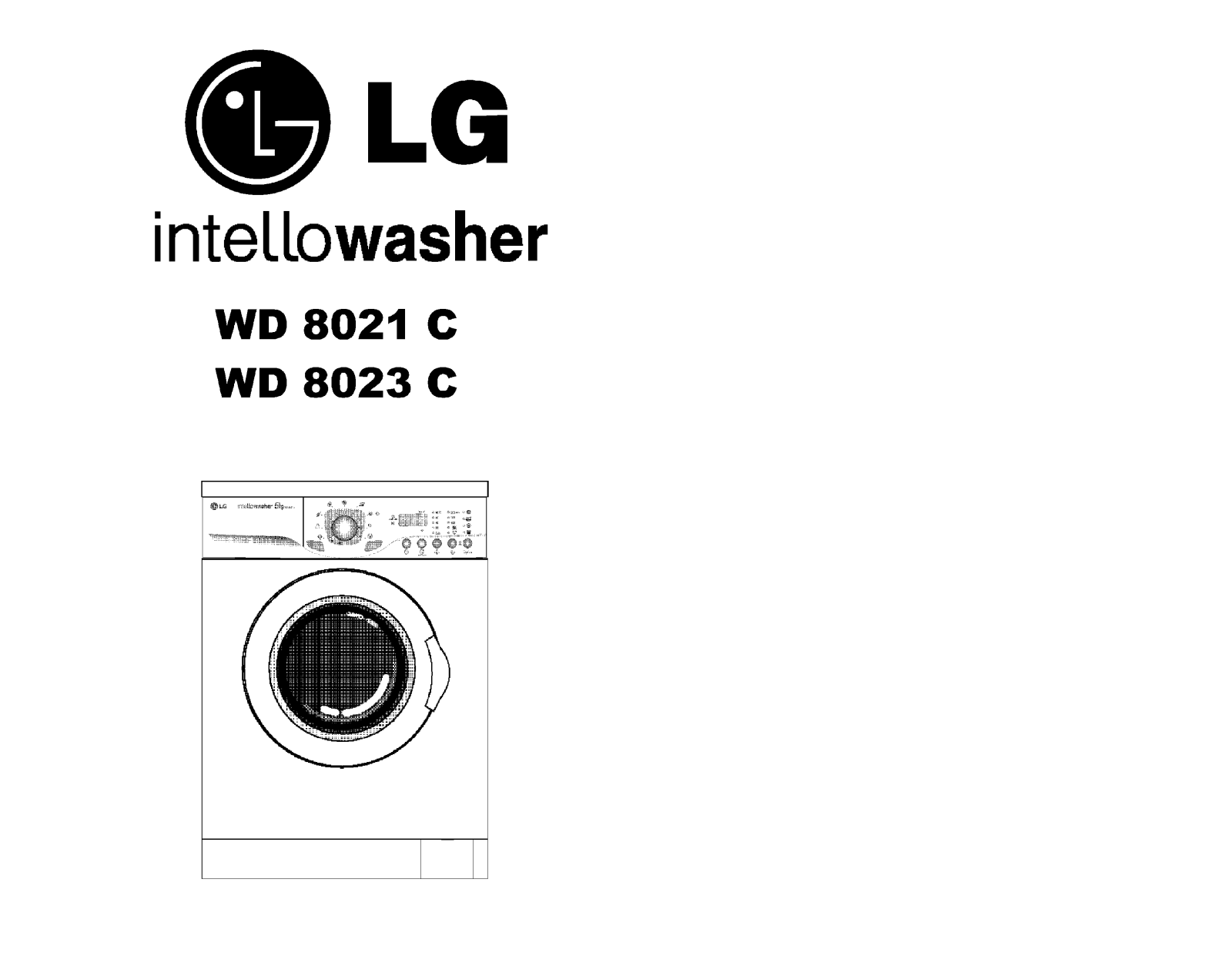 LG WD-8023C User manual