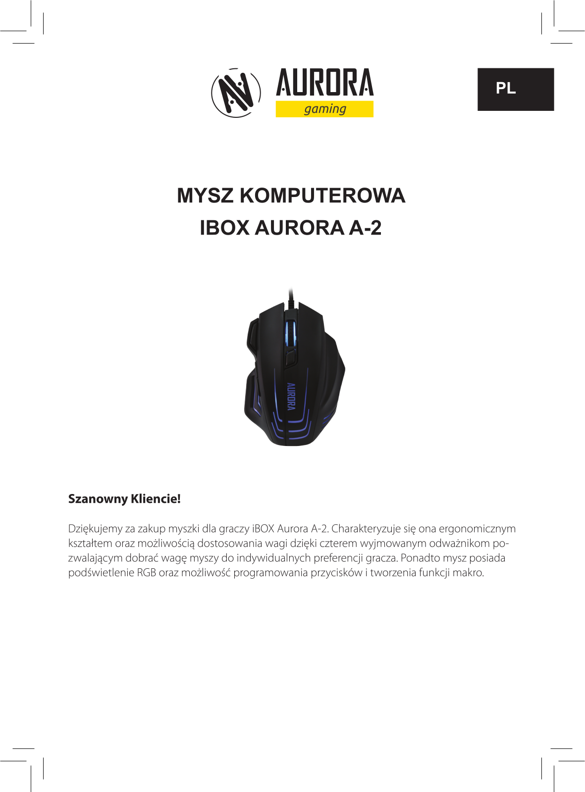 iBox Aurora A-2 operation manual