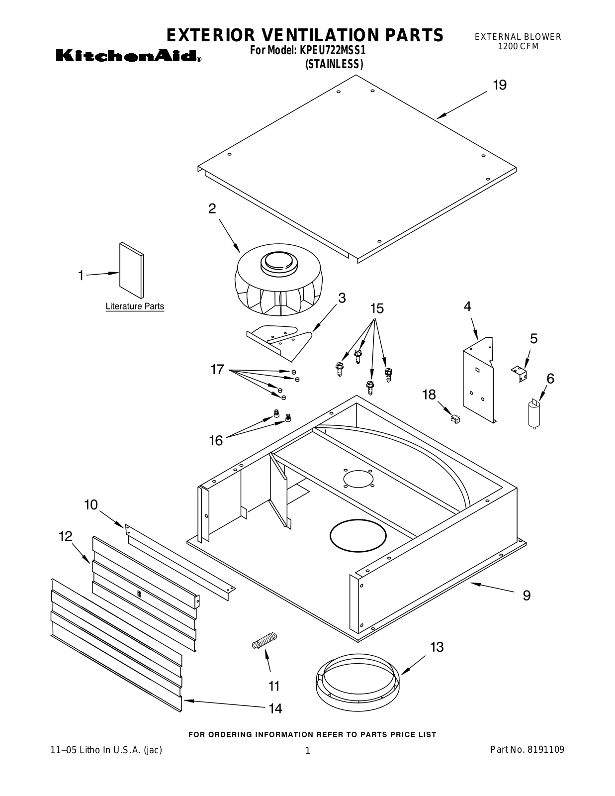 KitchenAid KPEU722MSS1 User Manual