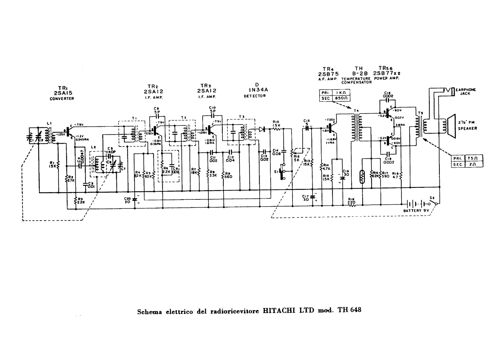 Hitachi th648 schematic