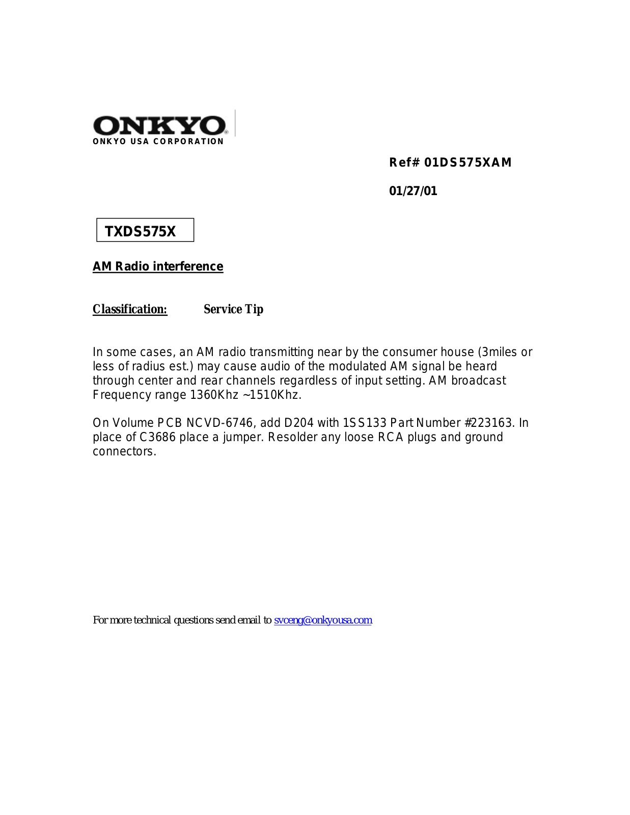 Onkyo TXDS575X User Manual