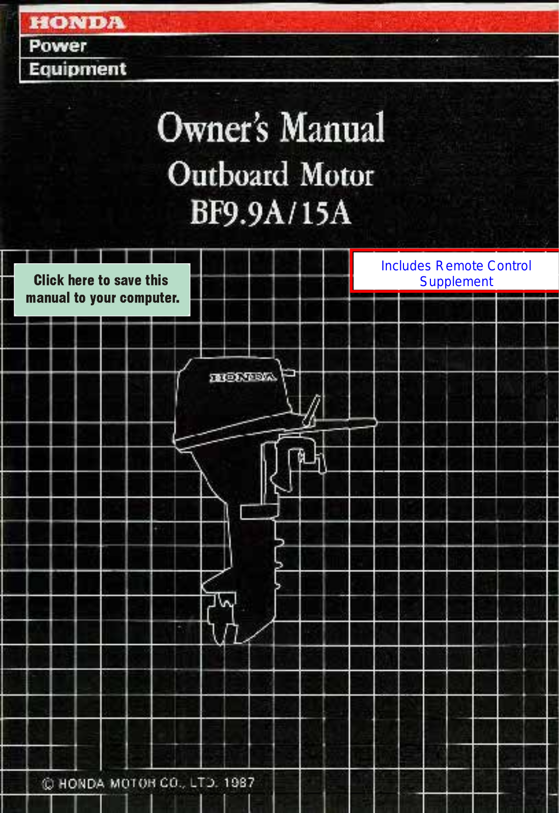 Honda Power Equipment BF15A User Manual - ManualMachine.com