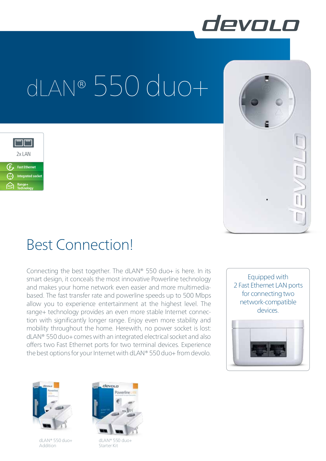 devolo dLAN 550 duo+ User Manual