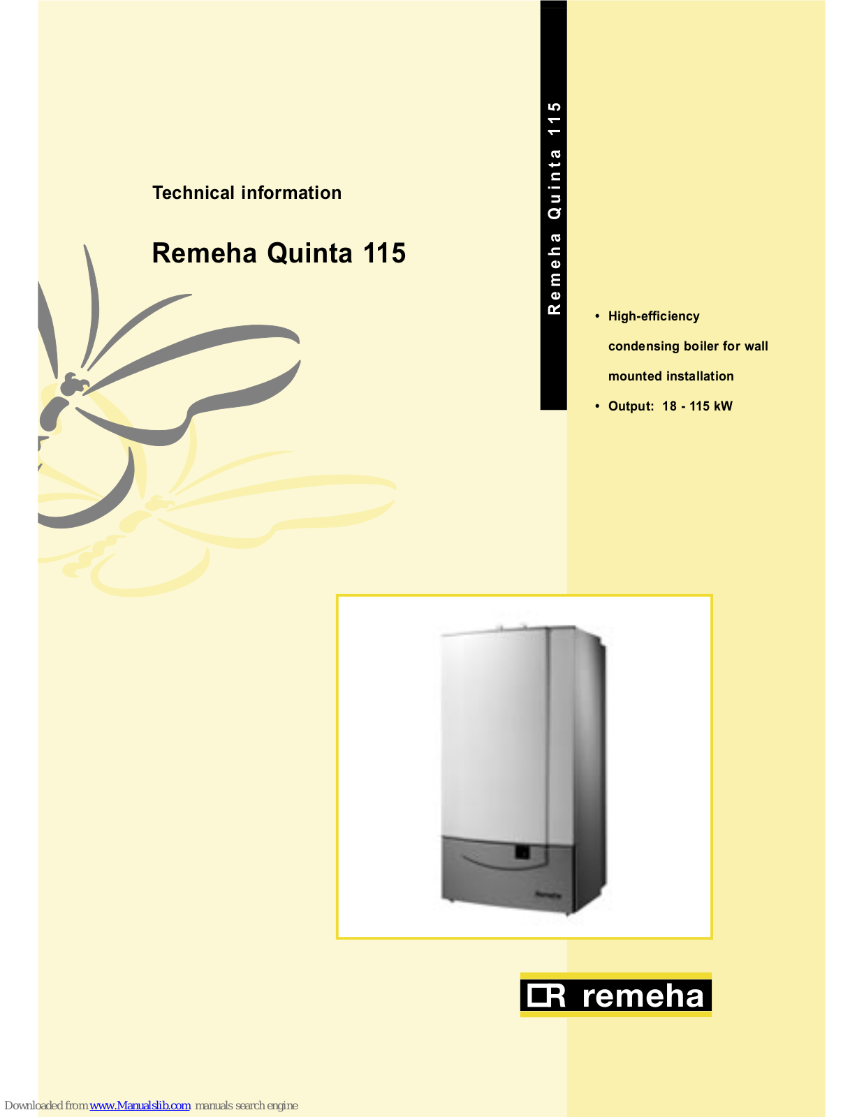 REMEHA Quinta 115 Technical Information