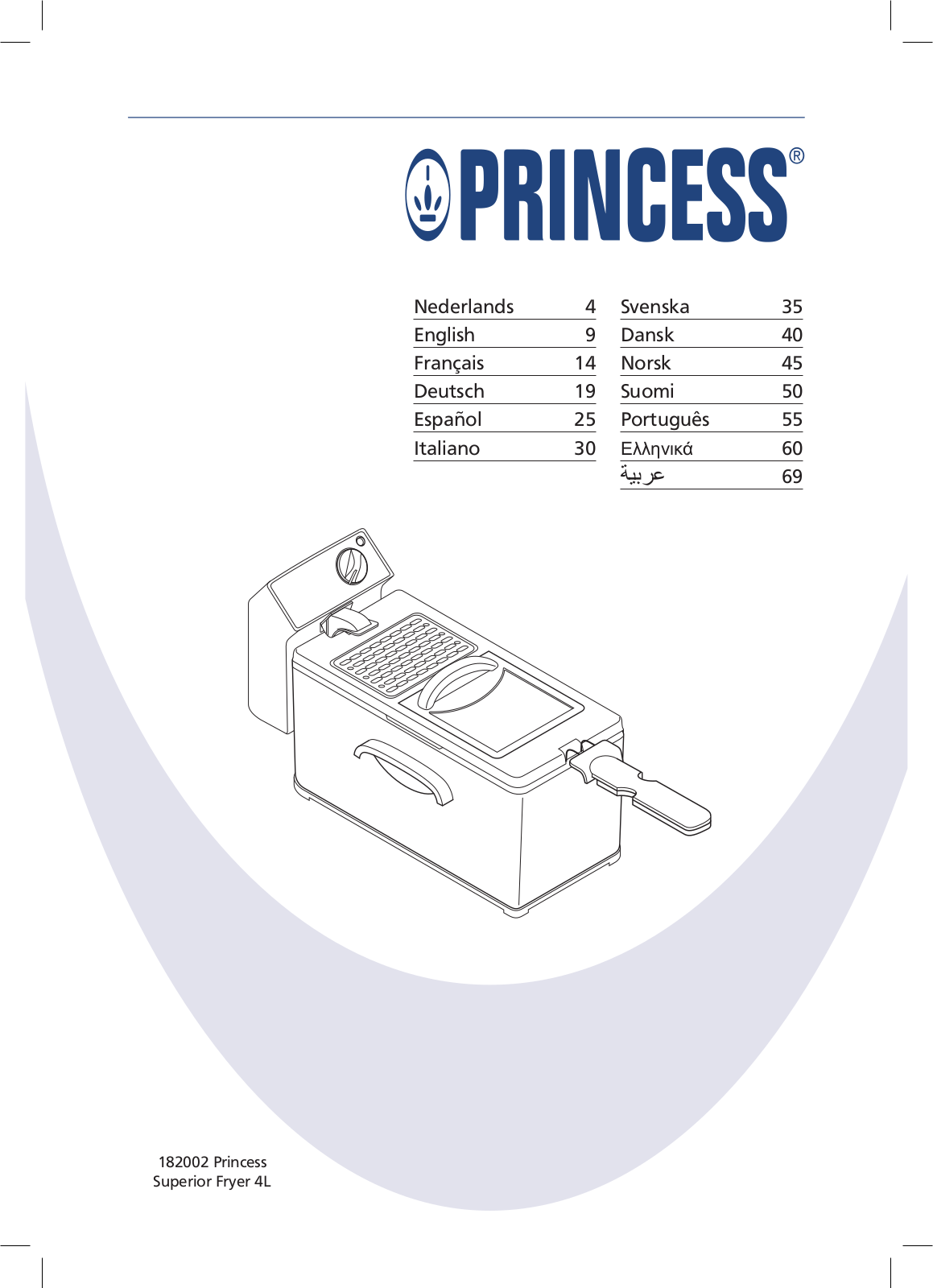 Princess 182002 Superior User Manual