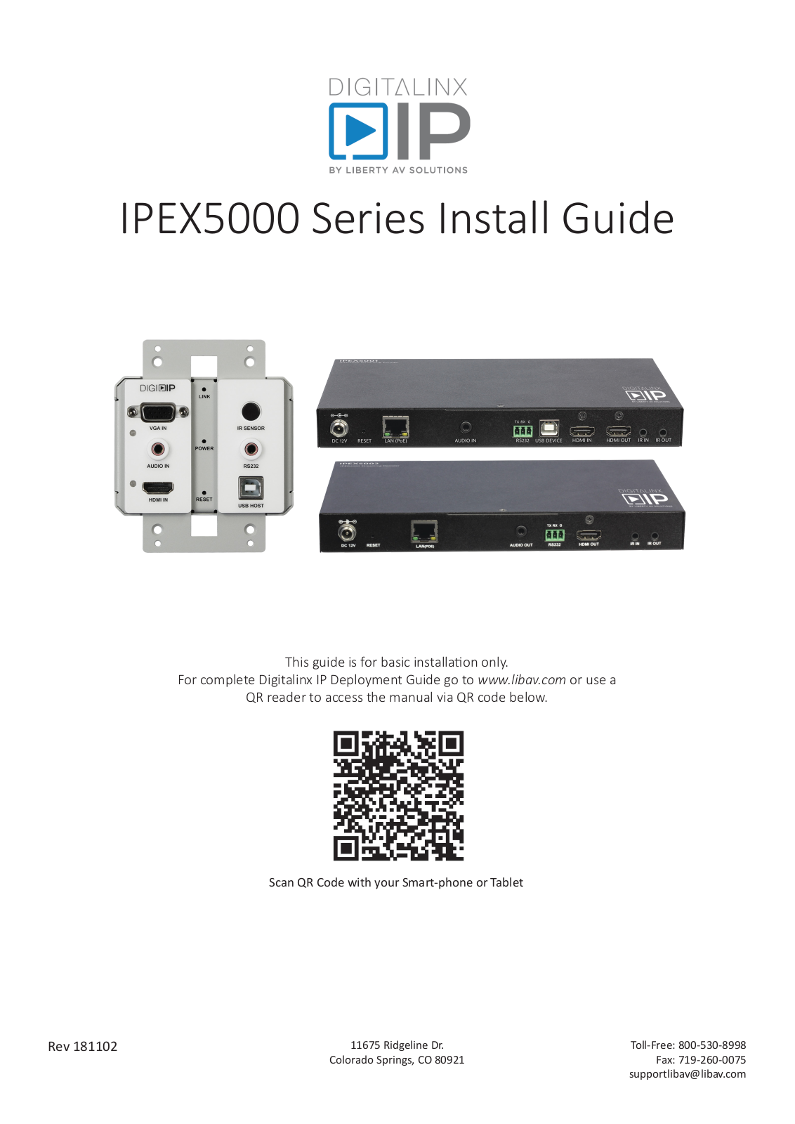 Intelix IPEX5001-WP-W Quick Start Guide