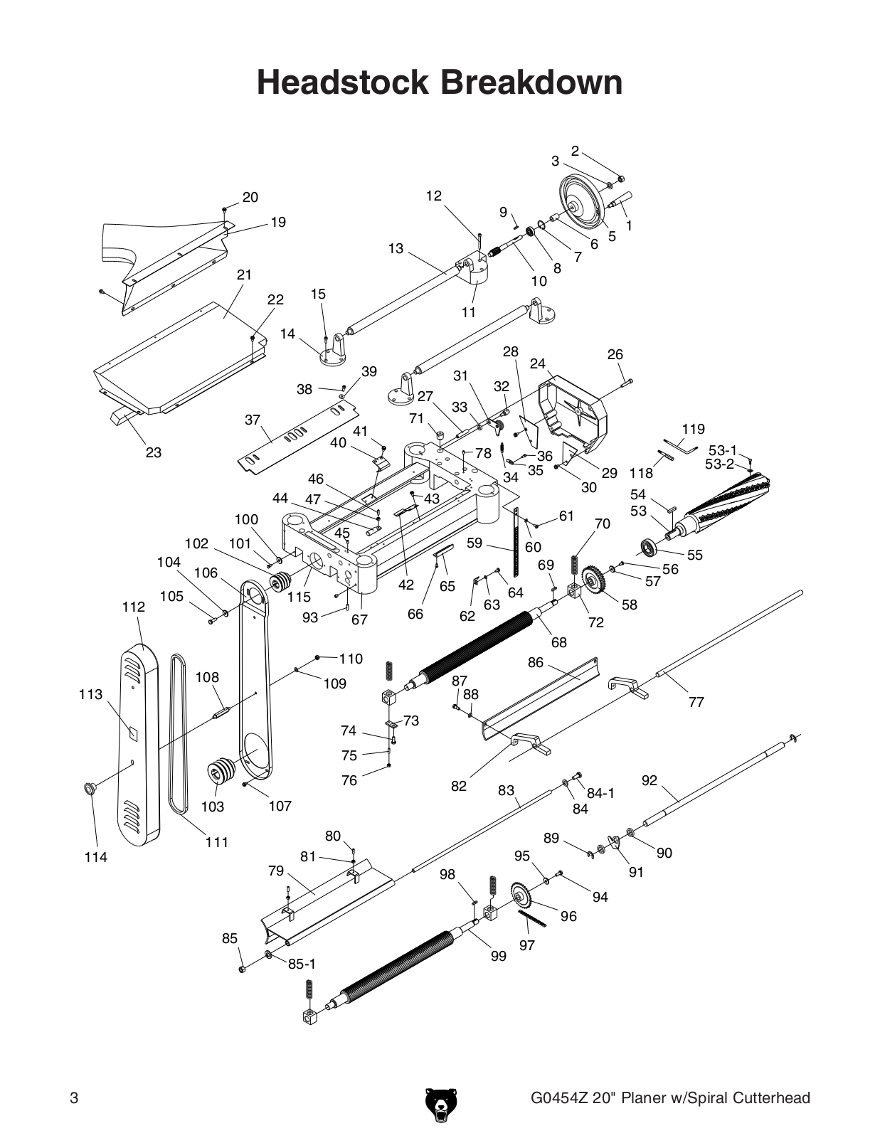 Grizzly G0454Z User Manual