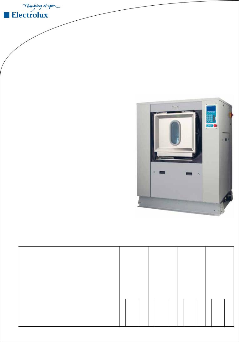 Electrolux WS4650H, WS4350H, WS4500H, WSB4250H, WSB4350H DATASHEET