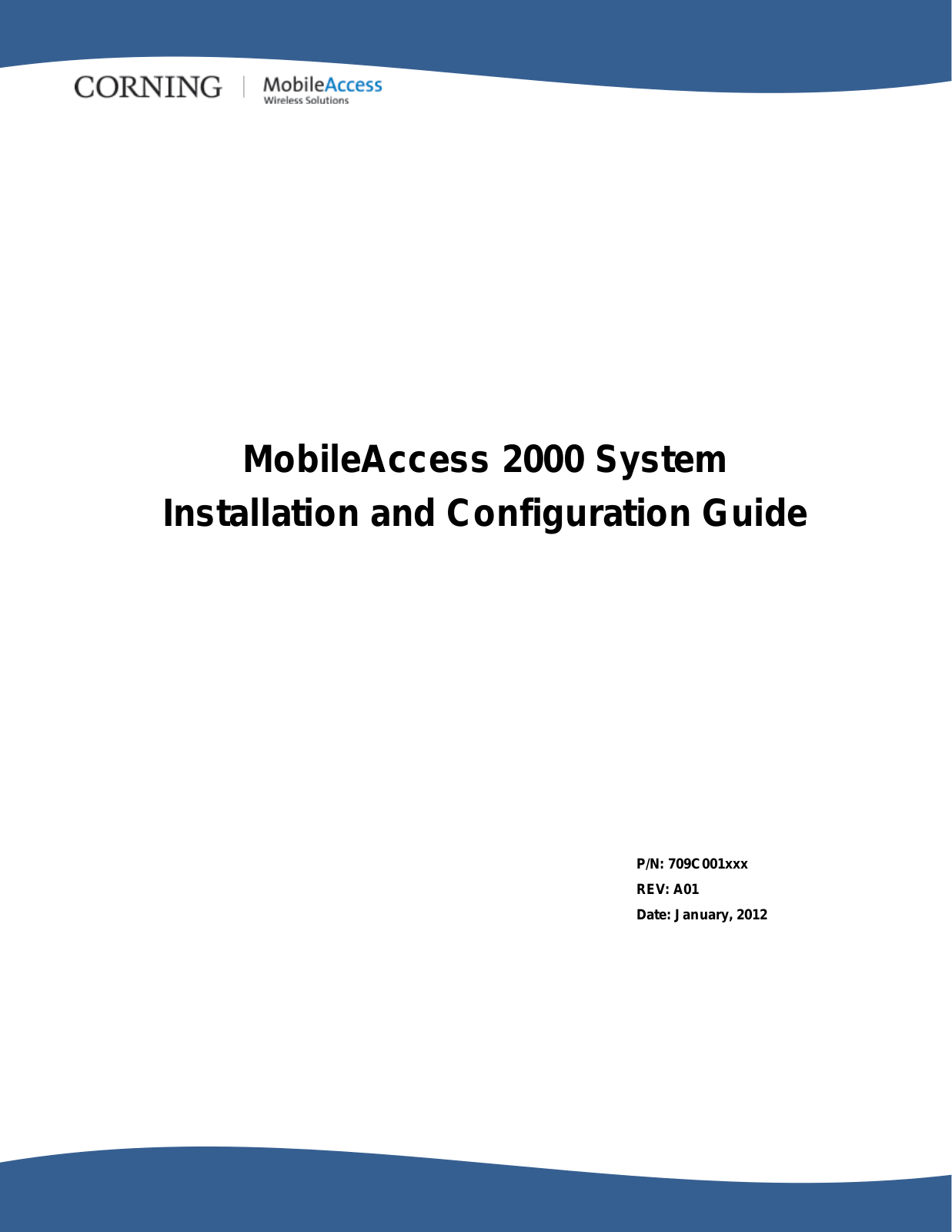 Corning Optical Communication Wireless 2KIDENSMRTBC Users manual