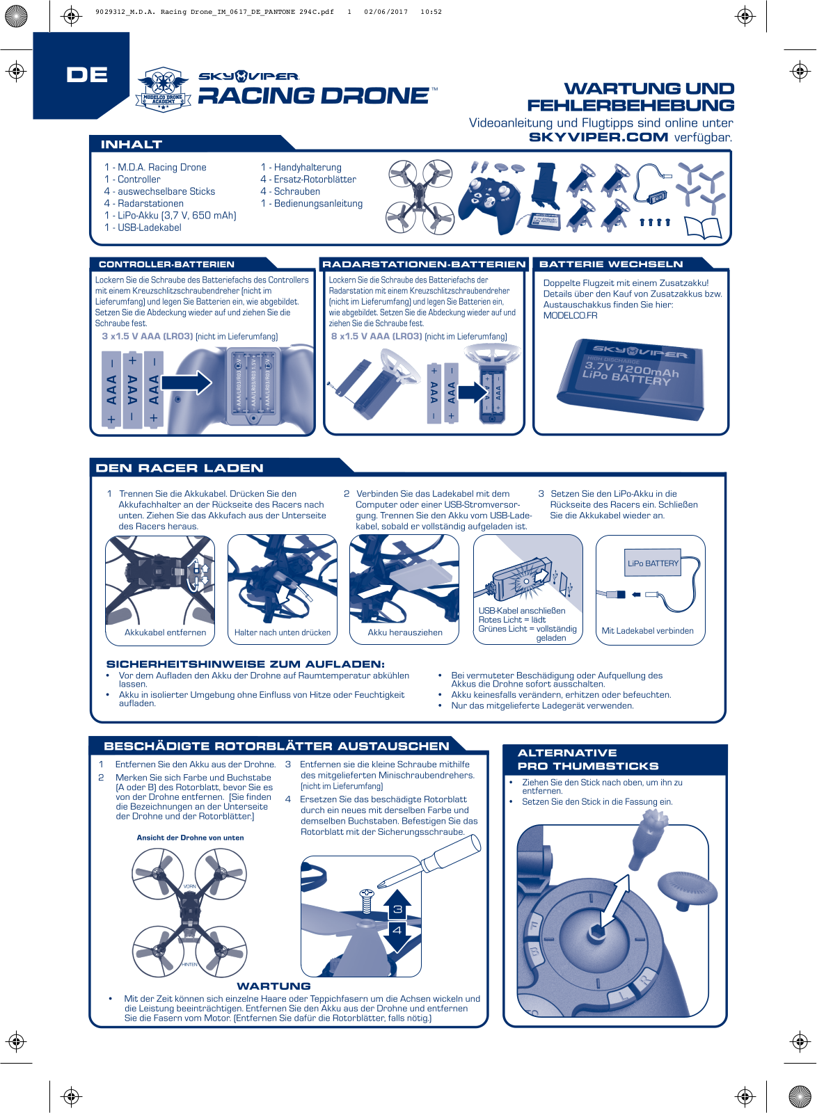 Goliath Sky Viper operation manual - ManualMachine.com