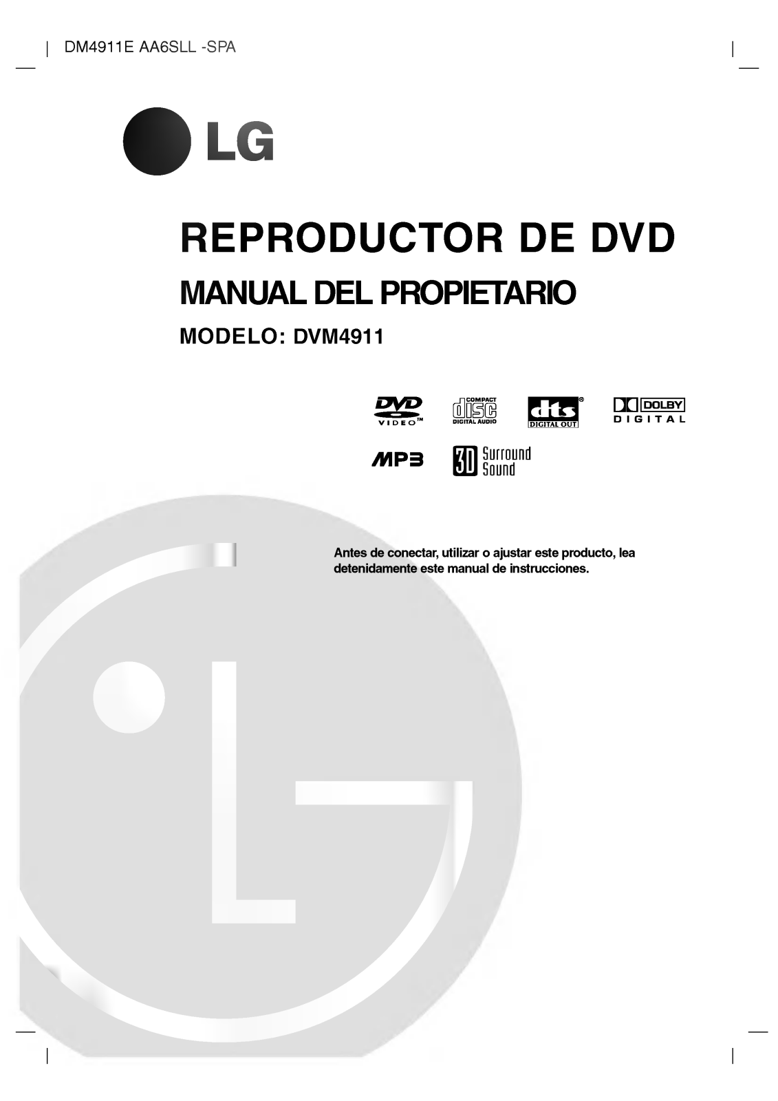 LG DM4911E User Manual