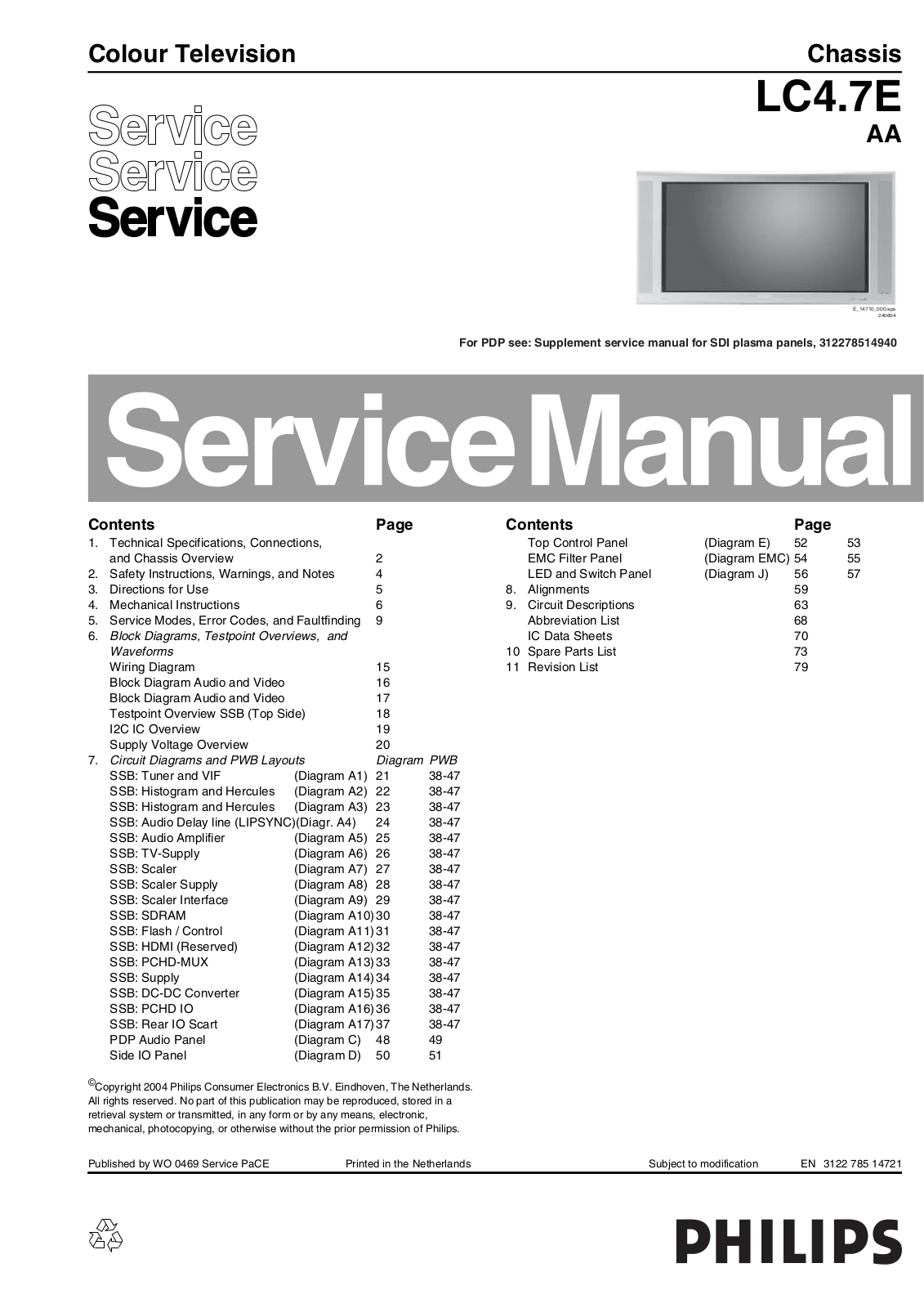 Philips LC4.7E-AA Service Manual