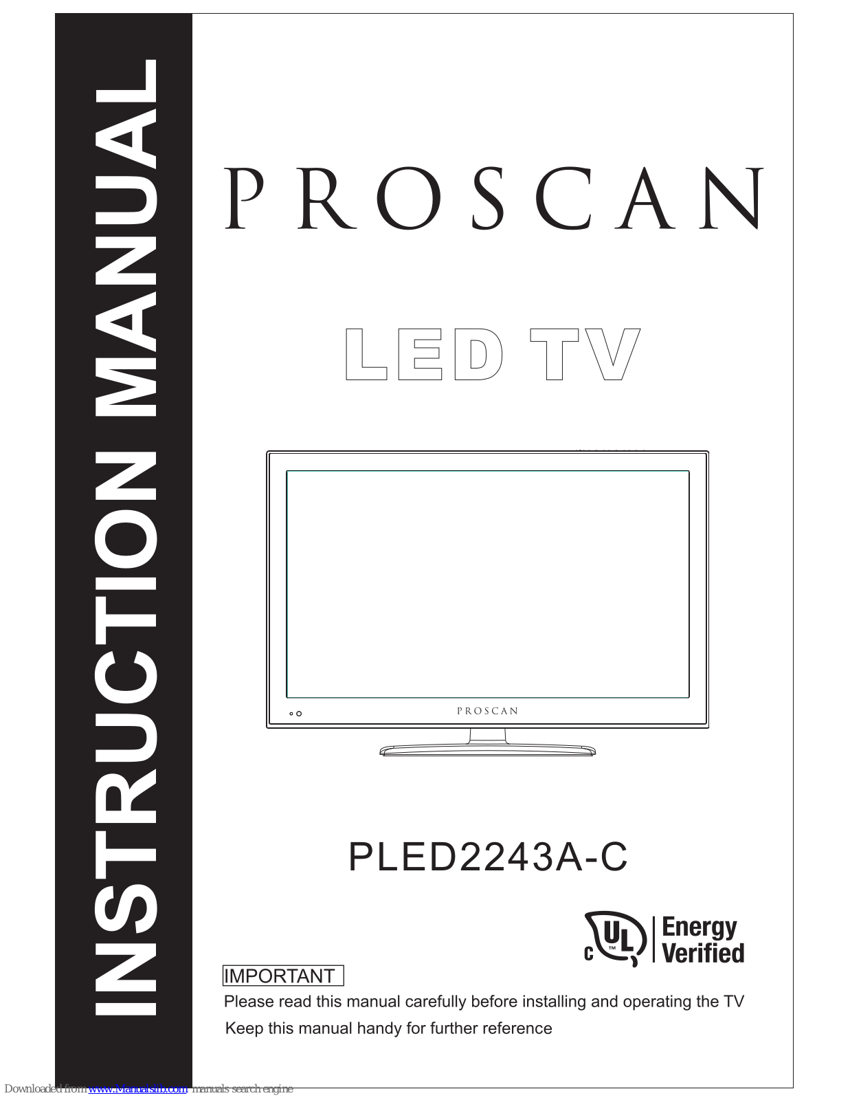 ProScan PLED2243A-C Instruction Manual - ManualMachine.com