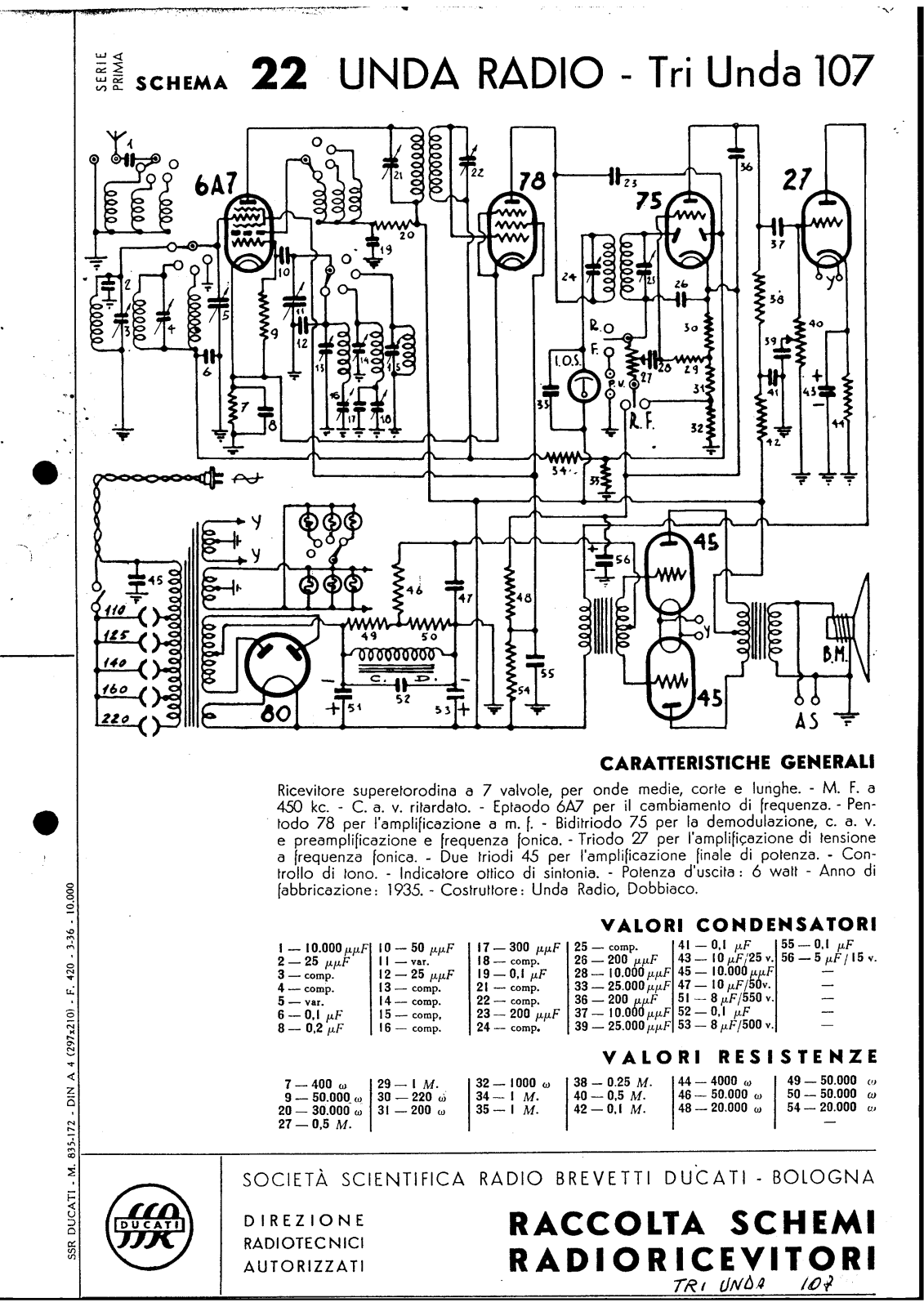 Unda Radio 107 schematic