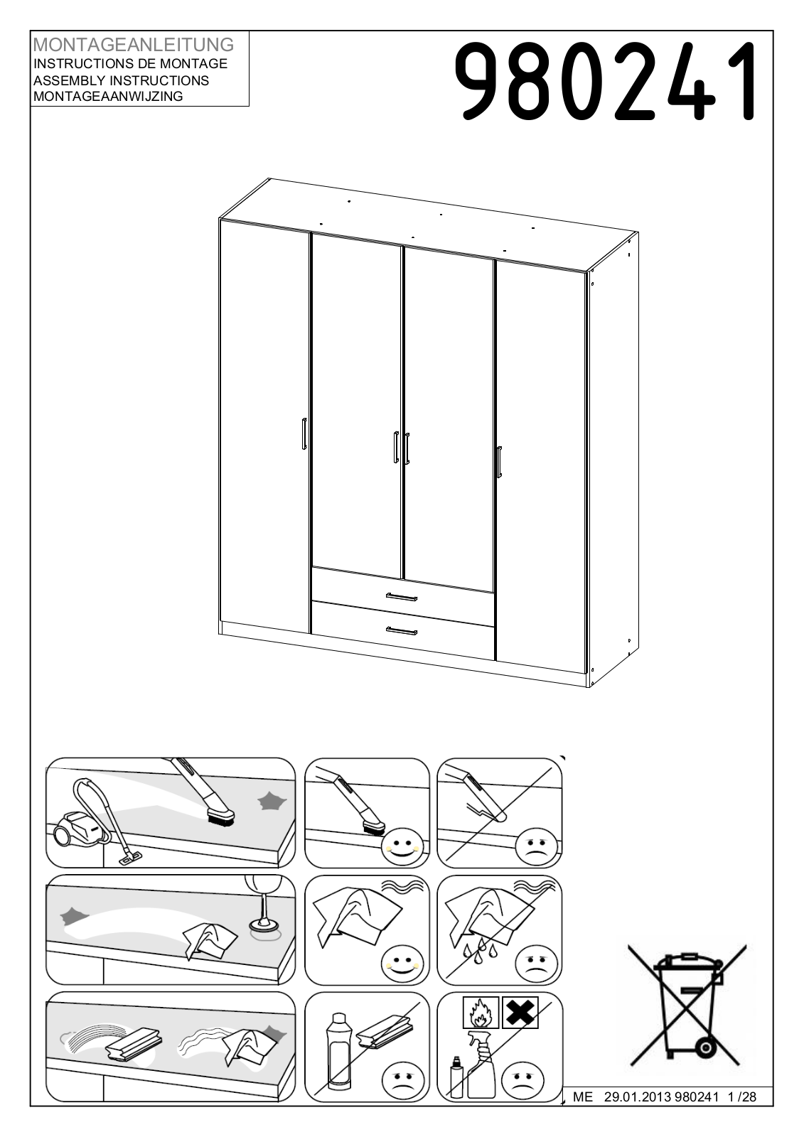 Wimex 980241 Assembly instructions