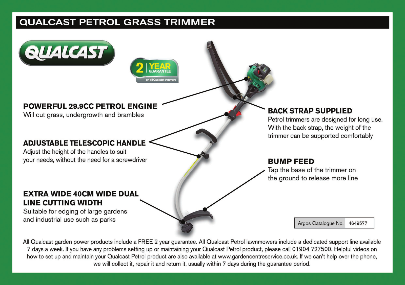 Qualcast CDB30A Instruction manual