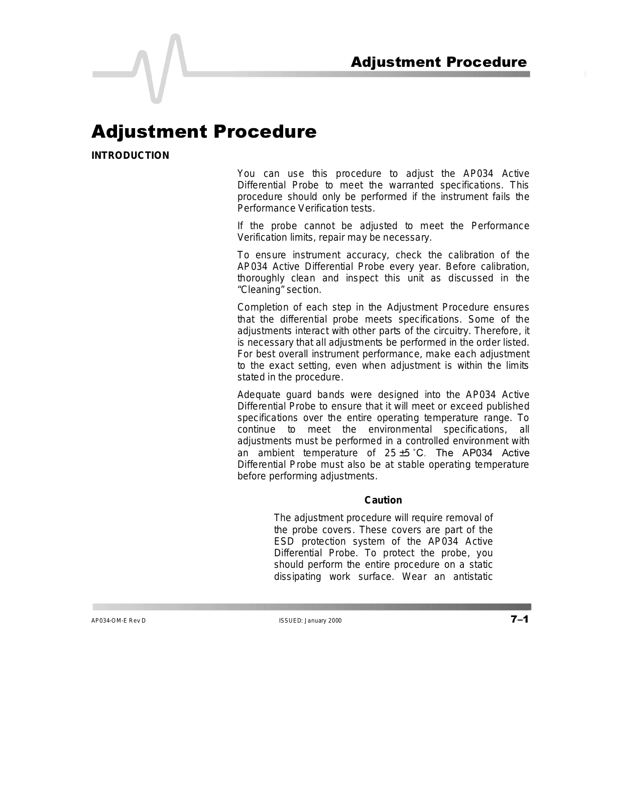 Lecroy AP034-OM-E-07 User Manual