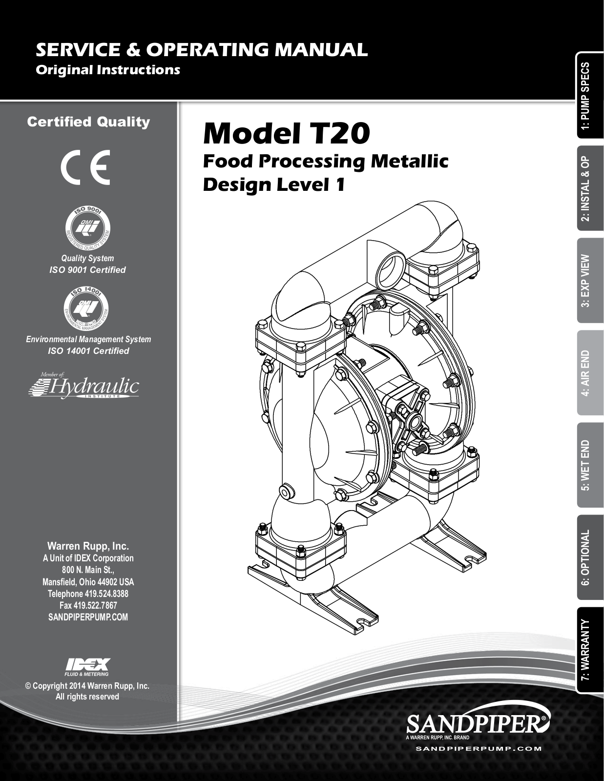 SANDPIPER T20 User Manual