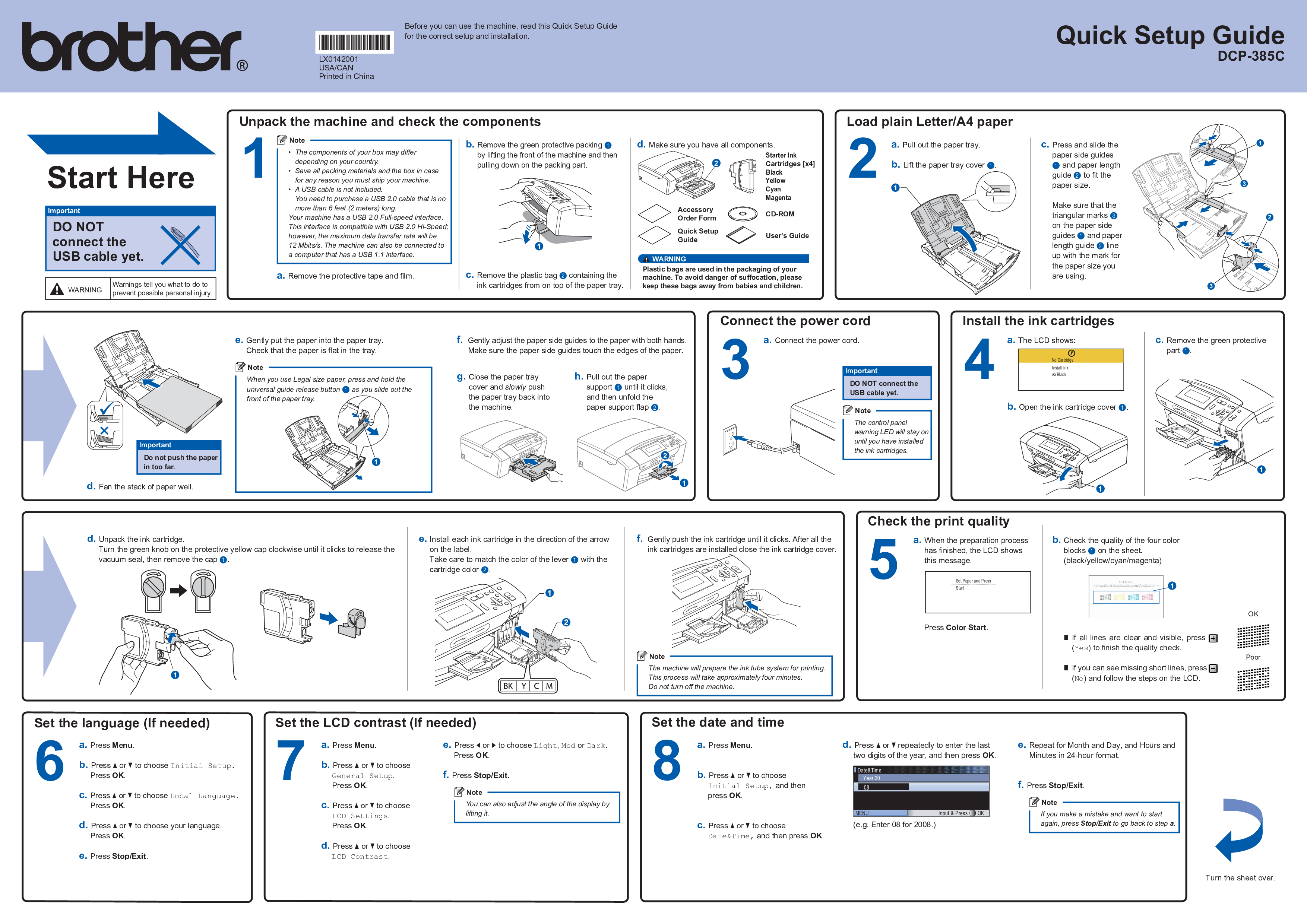 Brother LX0142001 User Manual