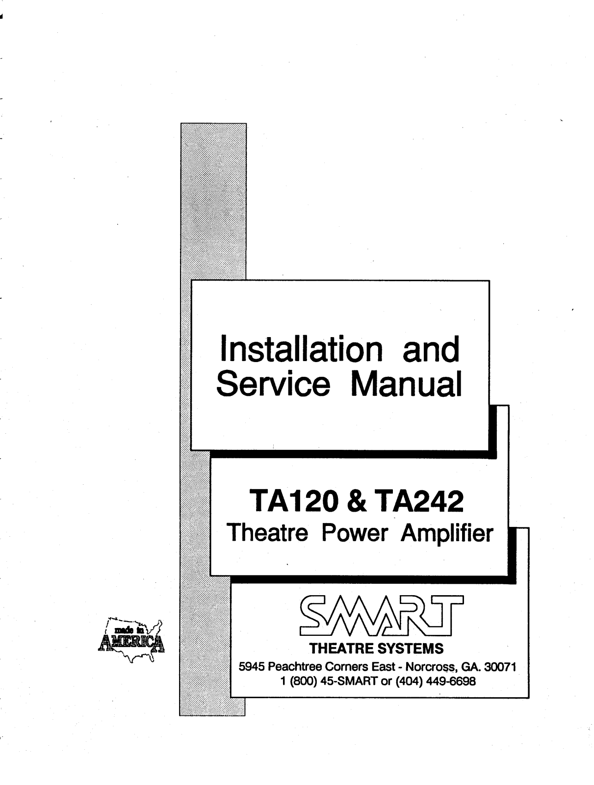 Smart TA120, TA242 Service Manual