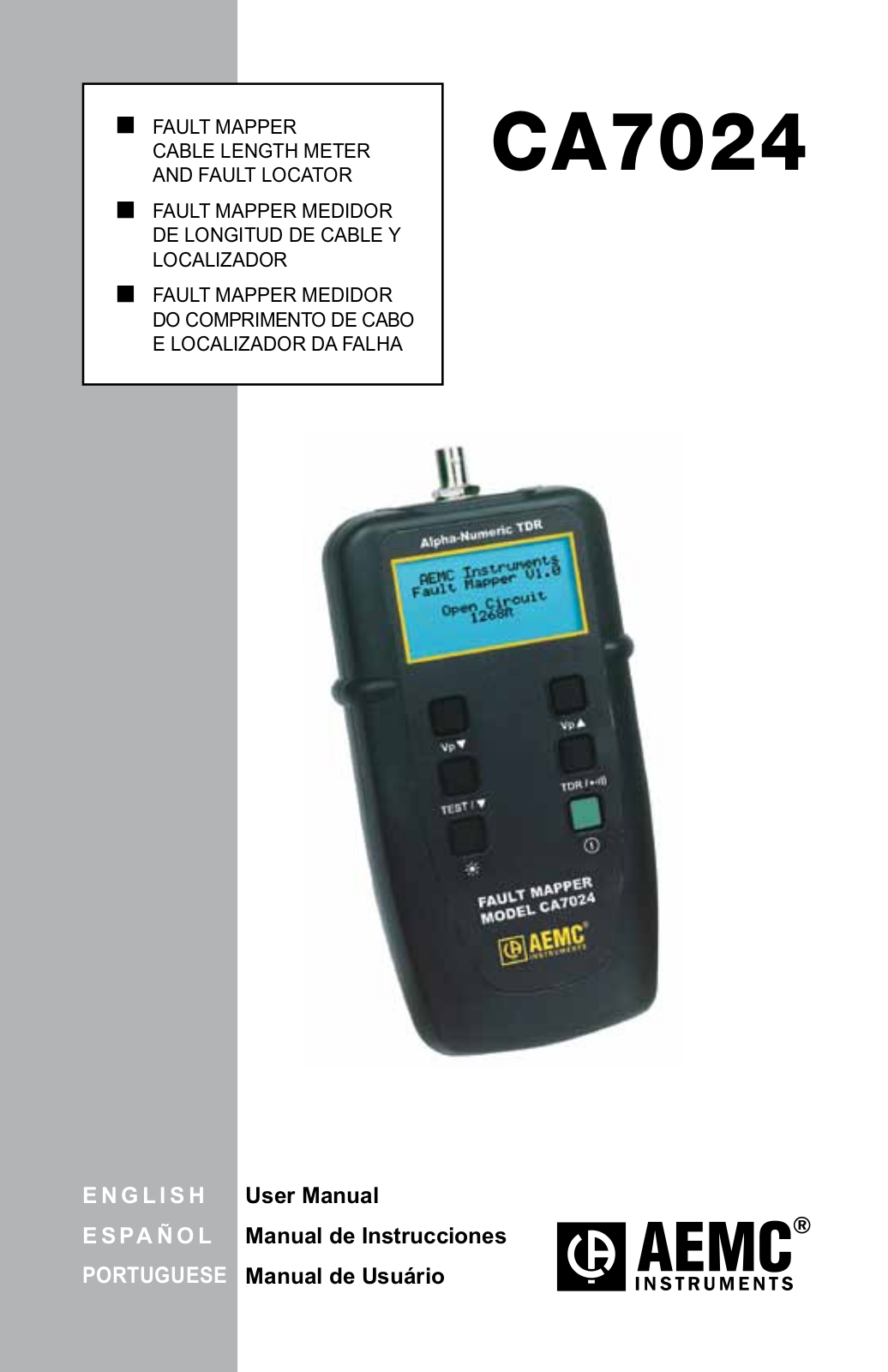 Aemc instruments CA7024 User Manual