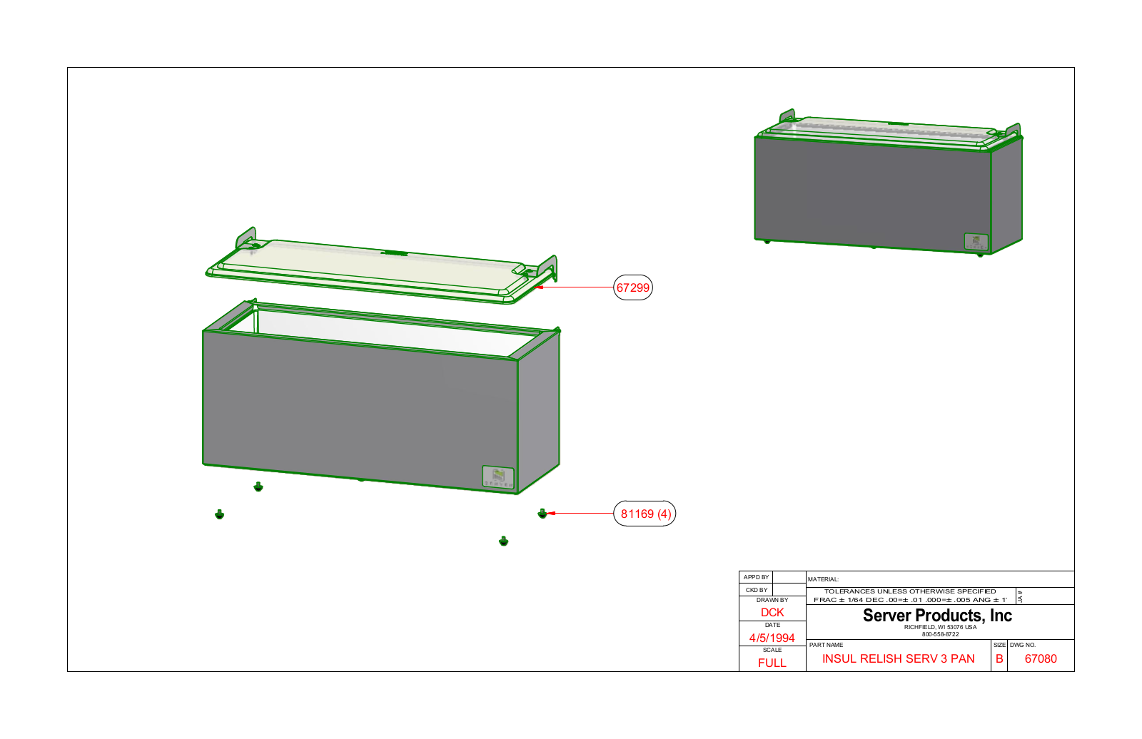 Server 67080 Parts Manual