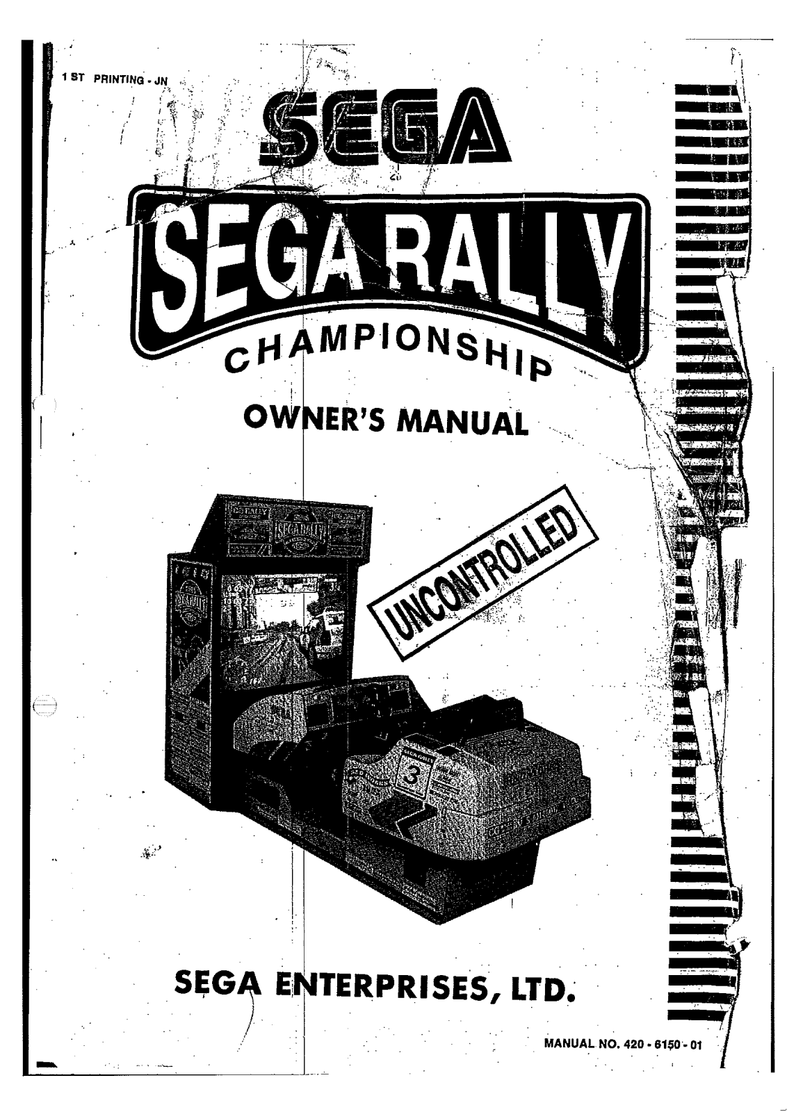 Sega SEGA RALLY 1 DX User Manual