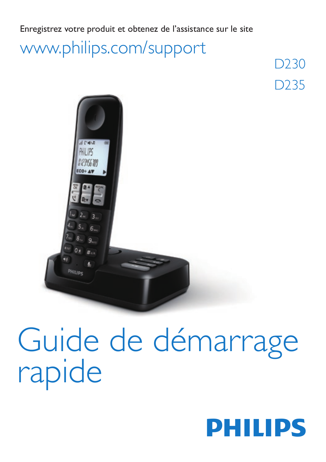 Philips D2352W/FR, D2302W/FR, D2301W/FR, D2354W/FR, D2353W/FR getting started guide - ManualMachine.com