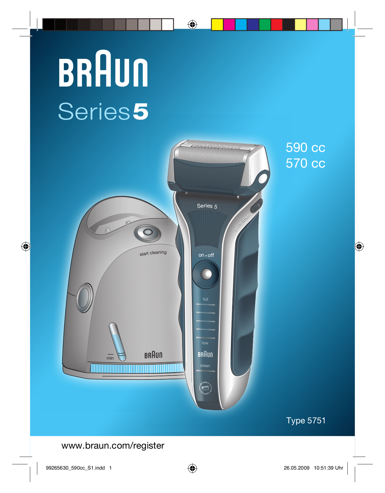 Braun 590 cc, 570 cc User Manual