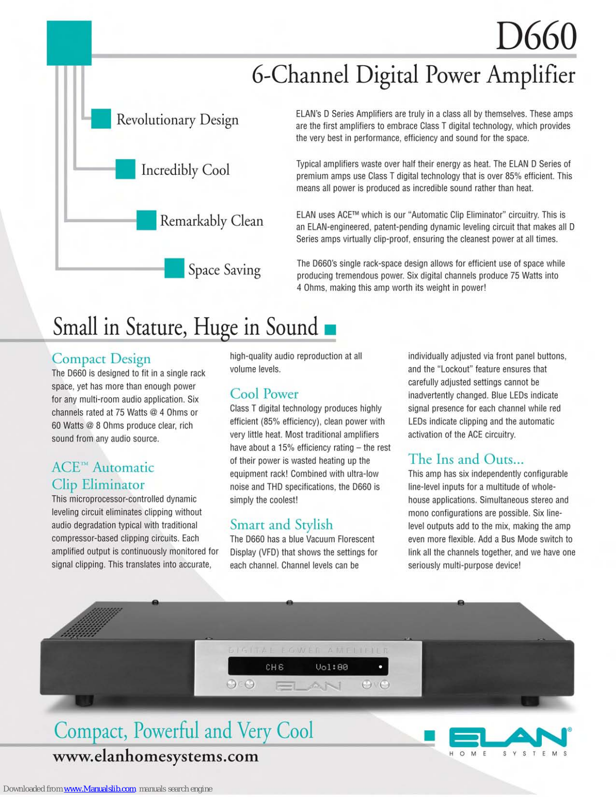 Elan D660 Specifications