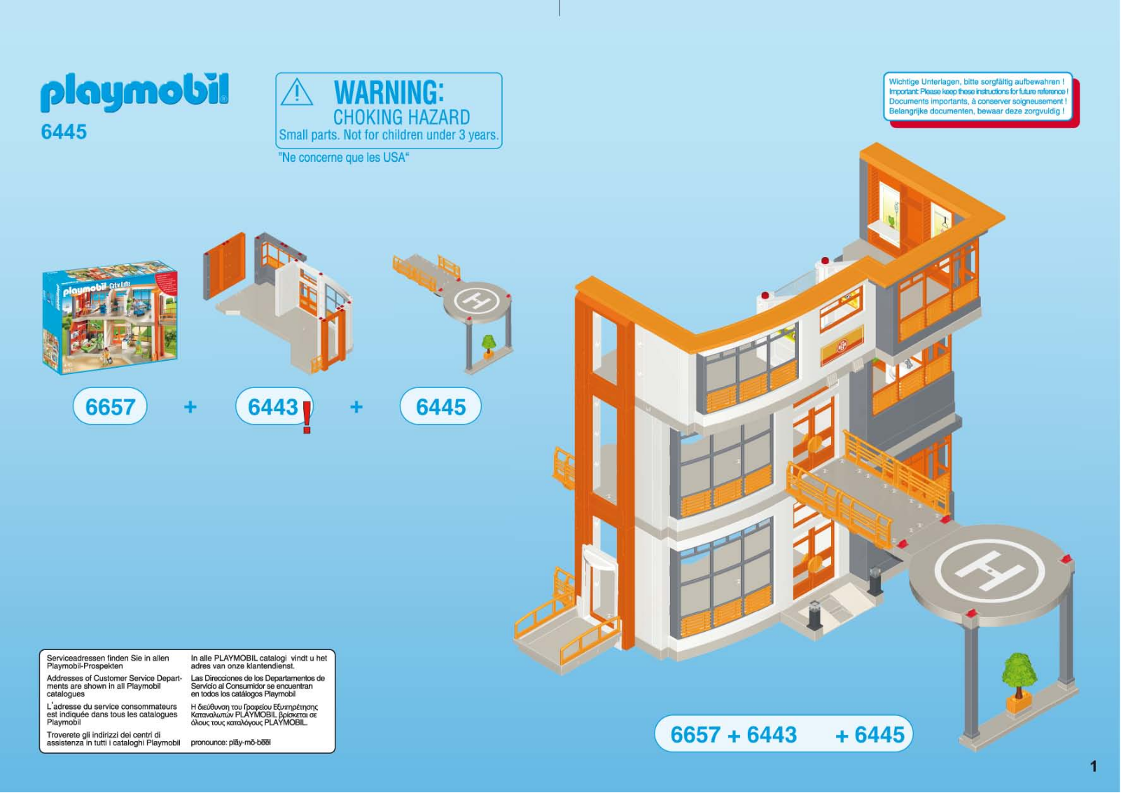 playmobil 6445 Service Manual