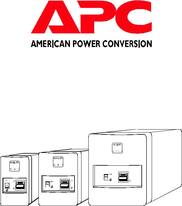 APC BACK-UPS - 250 User manual