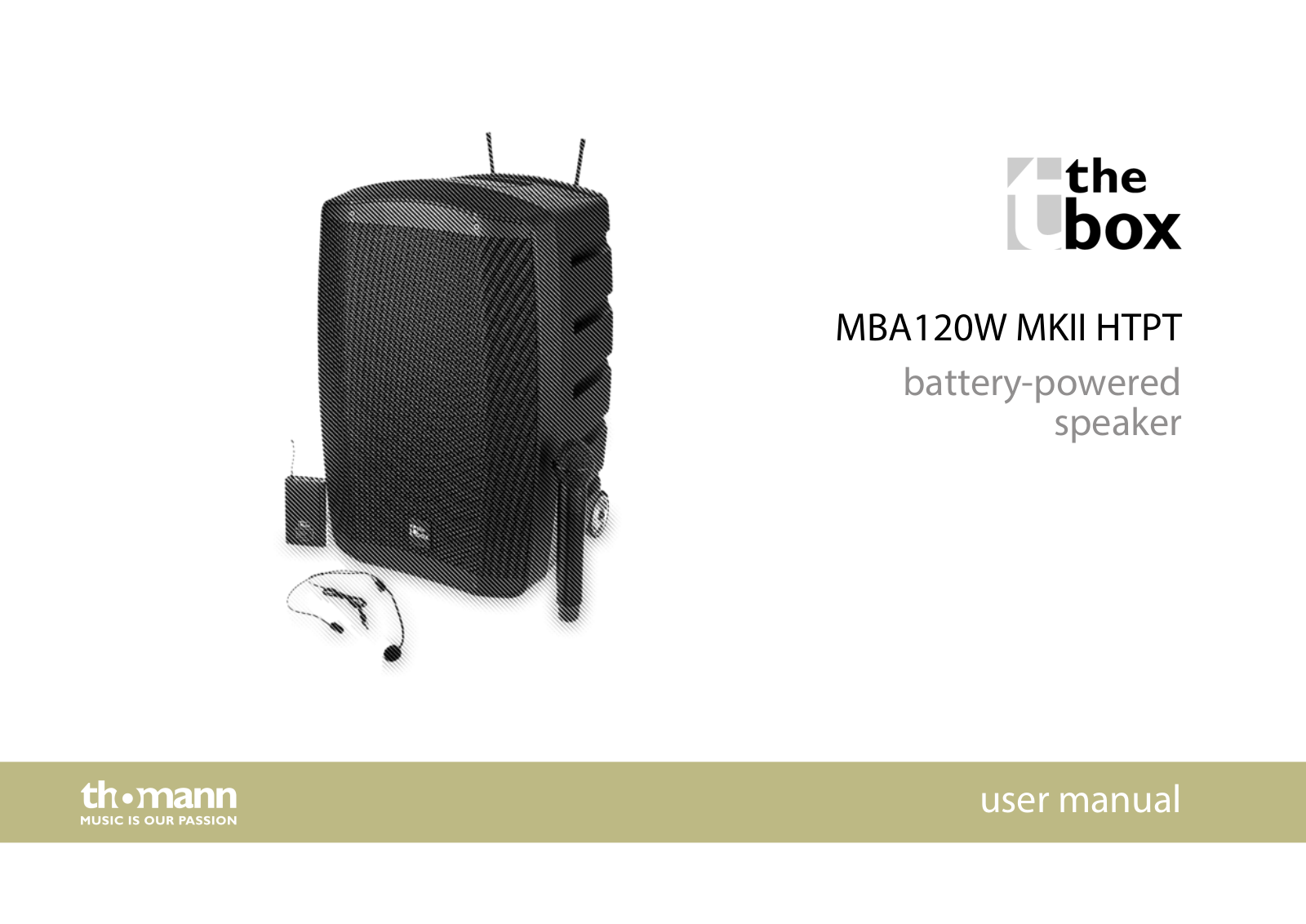 Thomann MBA120W MKII HTPT User Manual