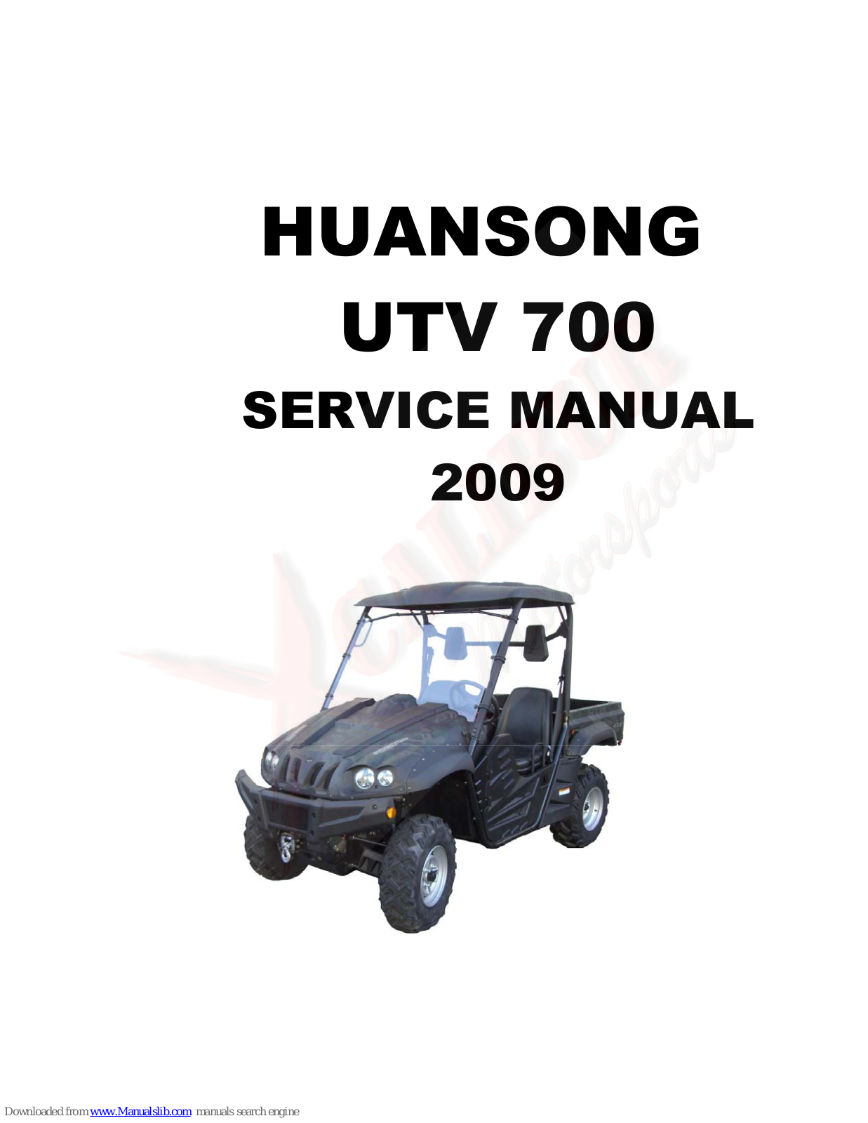 Huansong UTV 700 2009 Service Manual