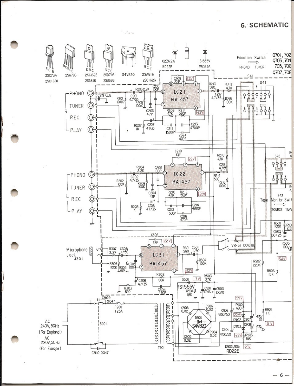 Toshiba SB-230 Schematic