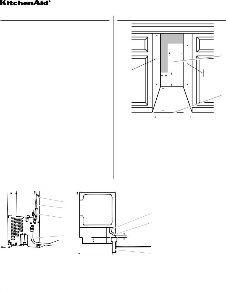 KitchenAid KUIO18NNXS Dimension Guide