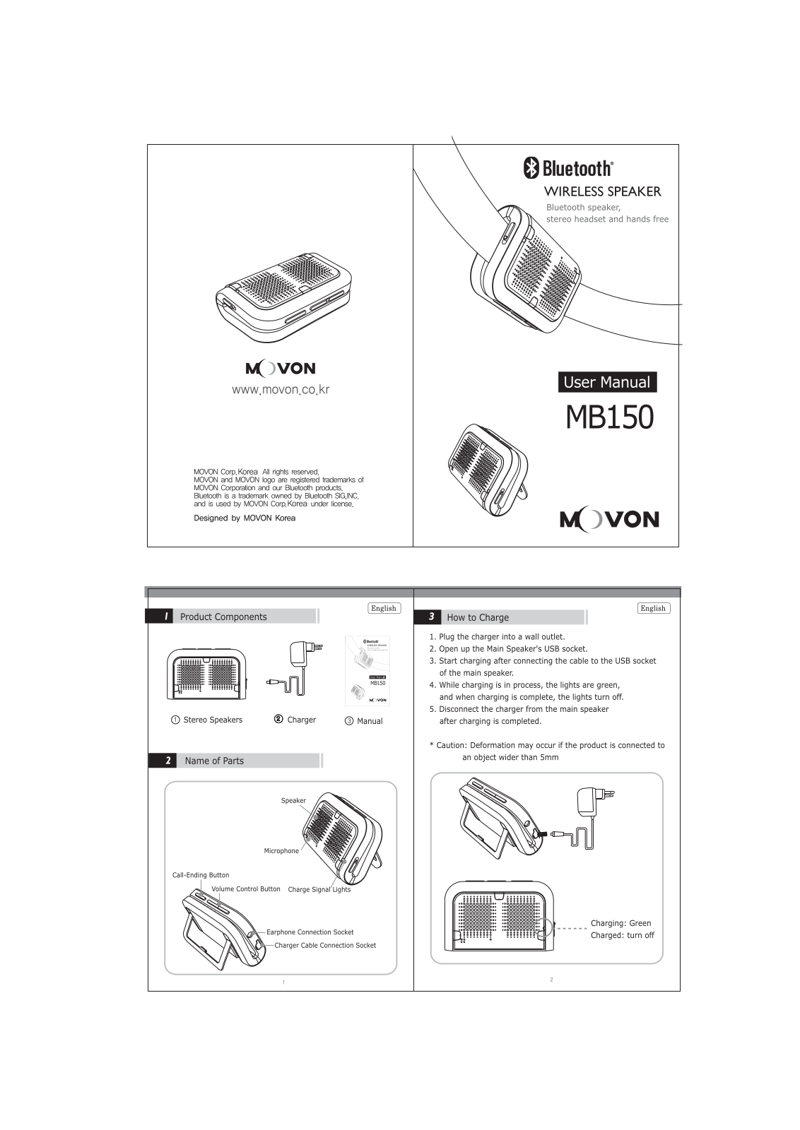 MOVON MB150 Users Manual