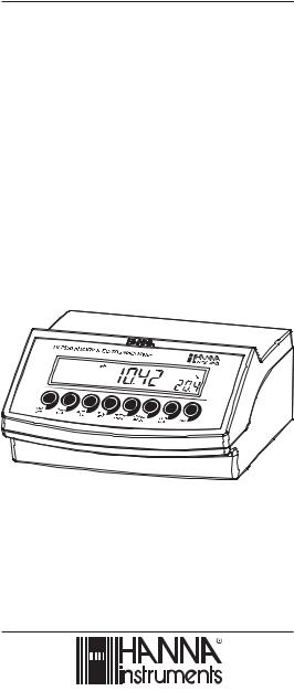 Hanna Instruments HI 2550 User Manual