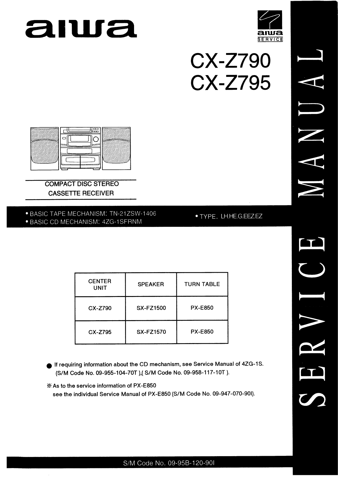 Aiwa CX-Z795, CX-Z790 User Manual